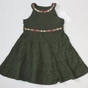 NWT Gymboree size 4 green knit dress Friendship Camp